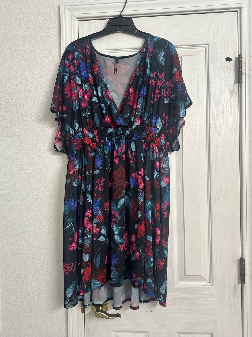 Torrid Floral V-Neck Swimsuit Coverup size 3
